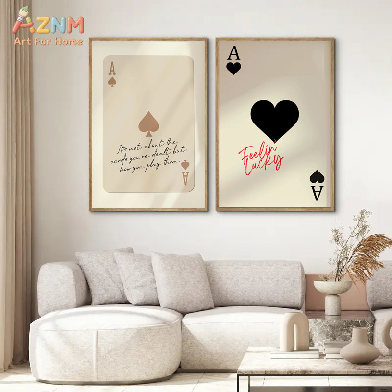 Retro Gaming Art - AZNM Ace of Spades Feeling Lucky,