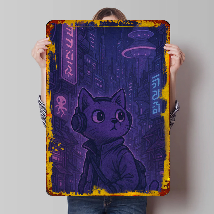 Retro Gaming Gift Ideas - Décoration murale en métal à motif