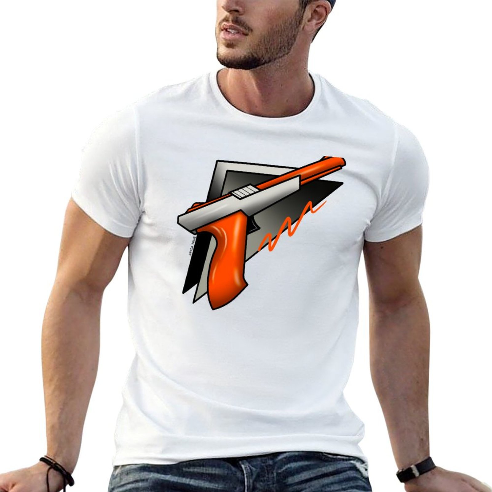 Retro Gaming Light Gun - T-shirt rétro vintage années 80 avec