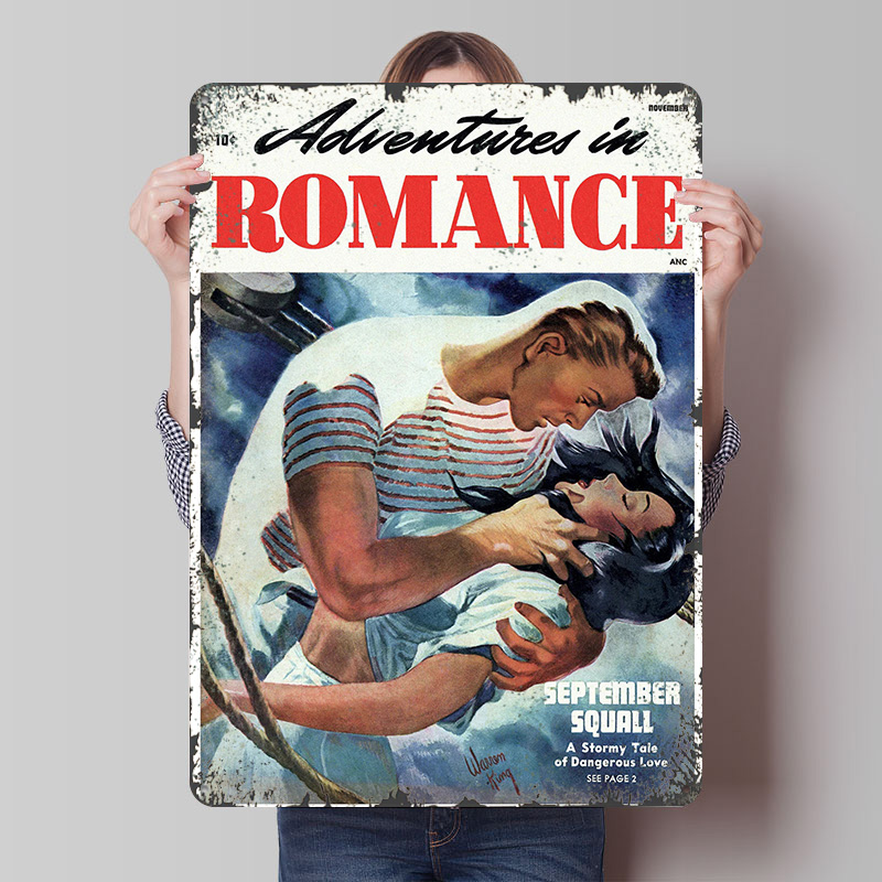 Retro Gaming At Home - Affiche en tôle « ADVENTURES IN