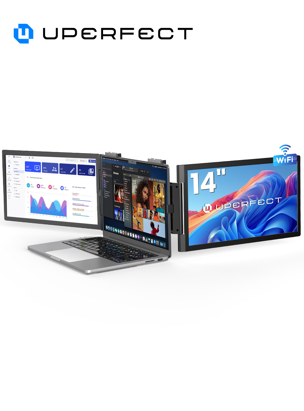 Crt Monitor Stand - UPERFECT UFree Z14 Pro - Triple
