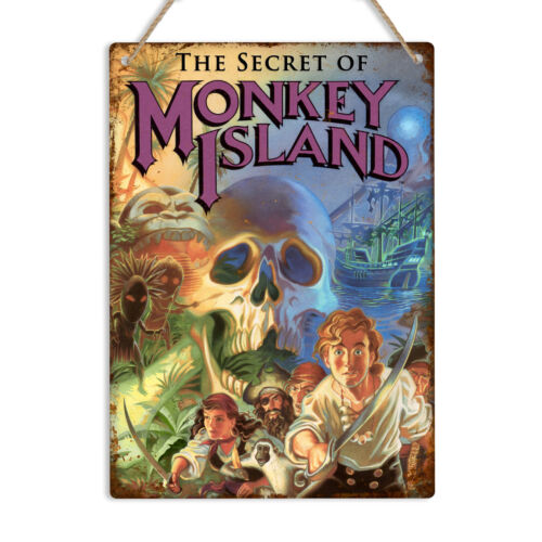 Retro Gaming Island - Plaque murale en métal pour homme,