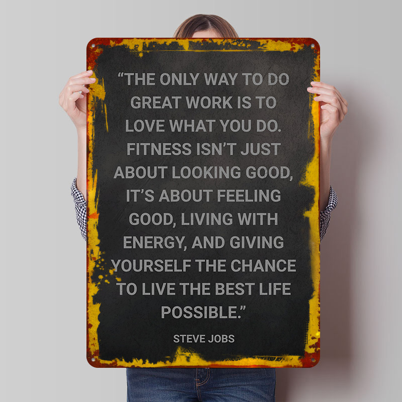 Retro Gaming At Home - Affiche Métallique Citation Steve Jobs sur