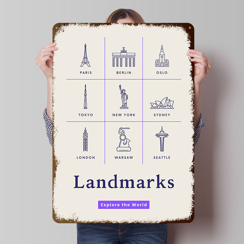 Retro Gaming Icons - Affiches en fer blanc avec icônes