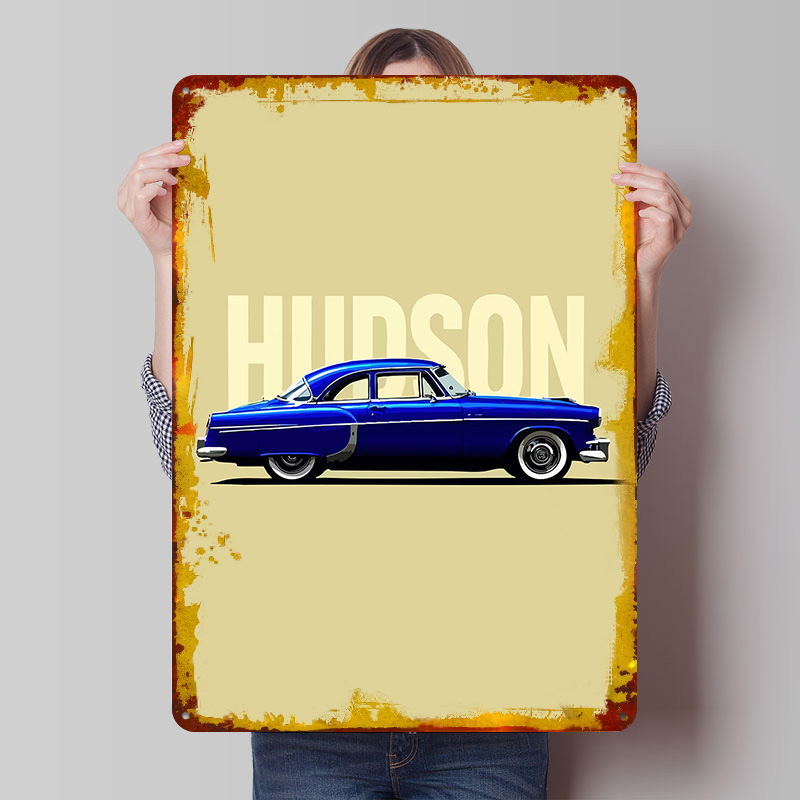 Retro Gaming At Home - Affiche en tôle de voiture classique