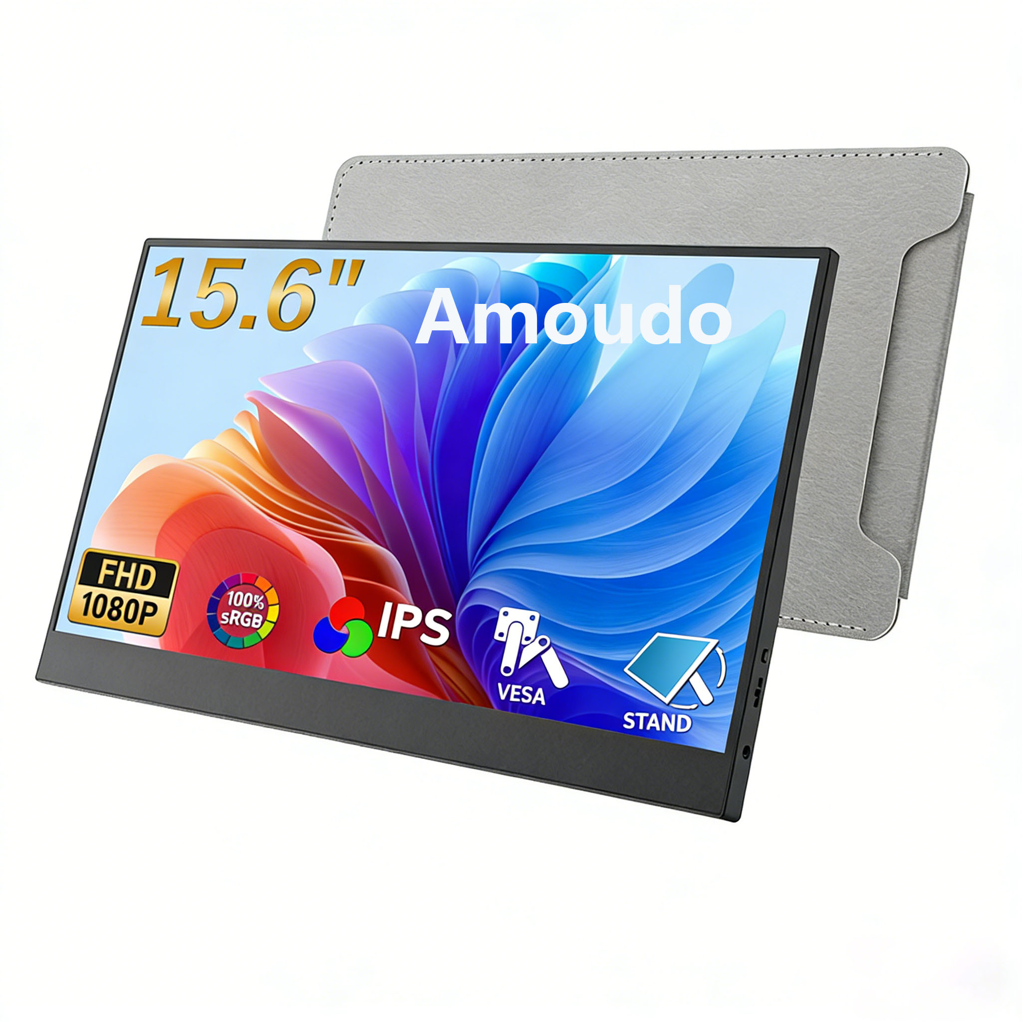 Crt Monitor Stand - Amoudo 15.6 pouces moniteur Portable 1920x1080P