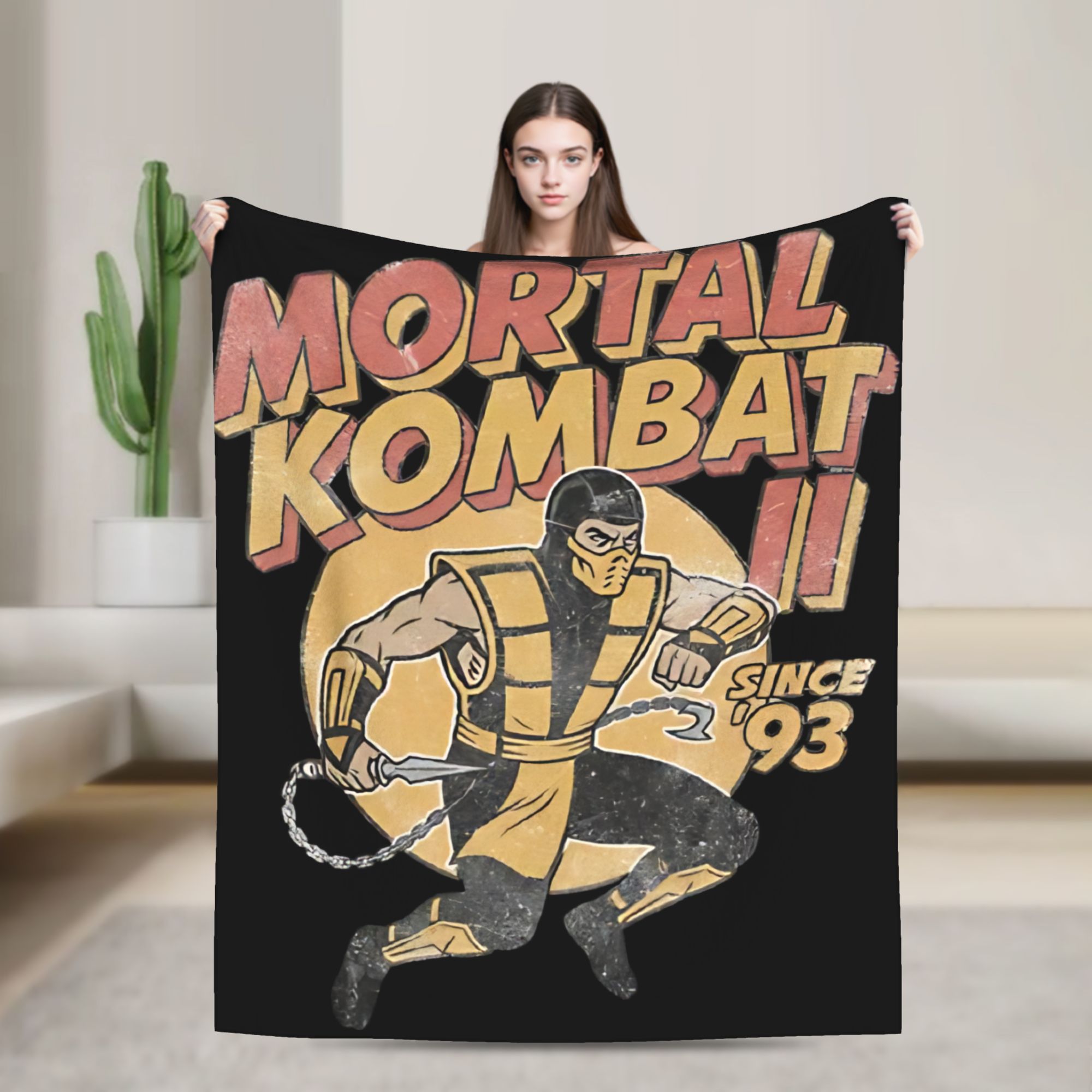Retro Gaming Icons - Couverture en flanelle avec icône de