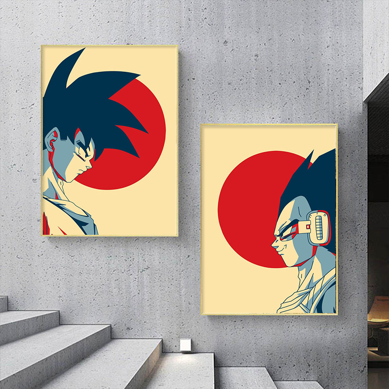 Retro Gaming Art - Affiche classique de dessin animé japonais