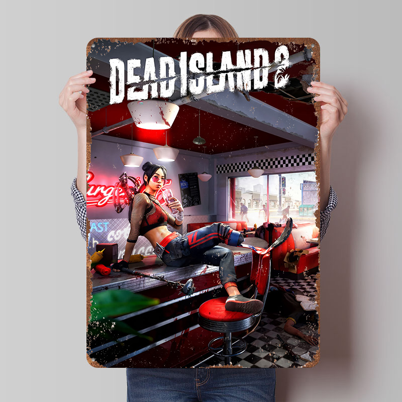 Retro Gaming Island - Affiche d'art de jeu Dead Island
