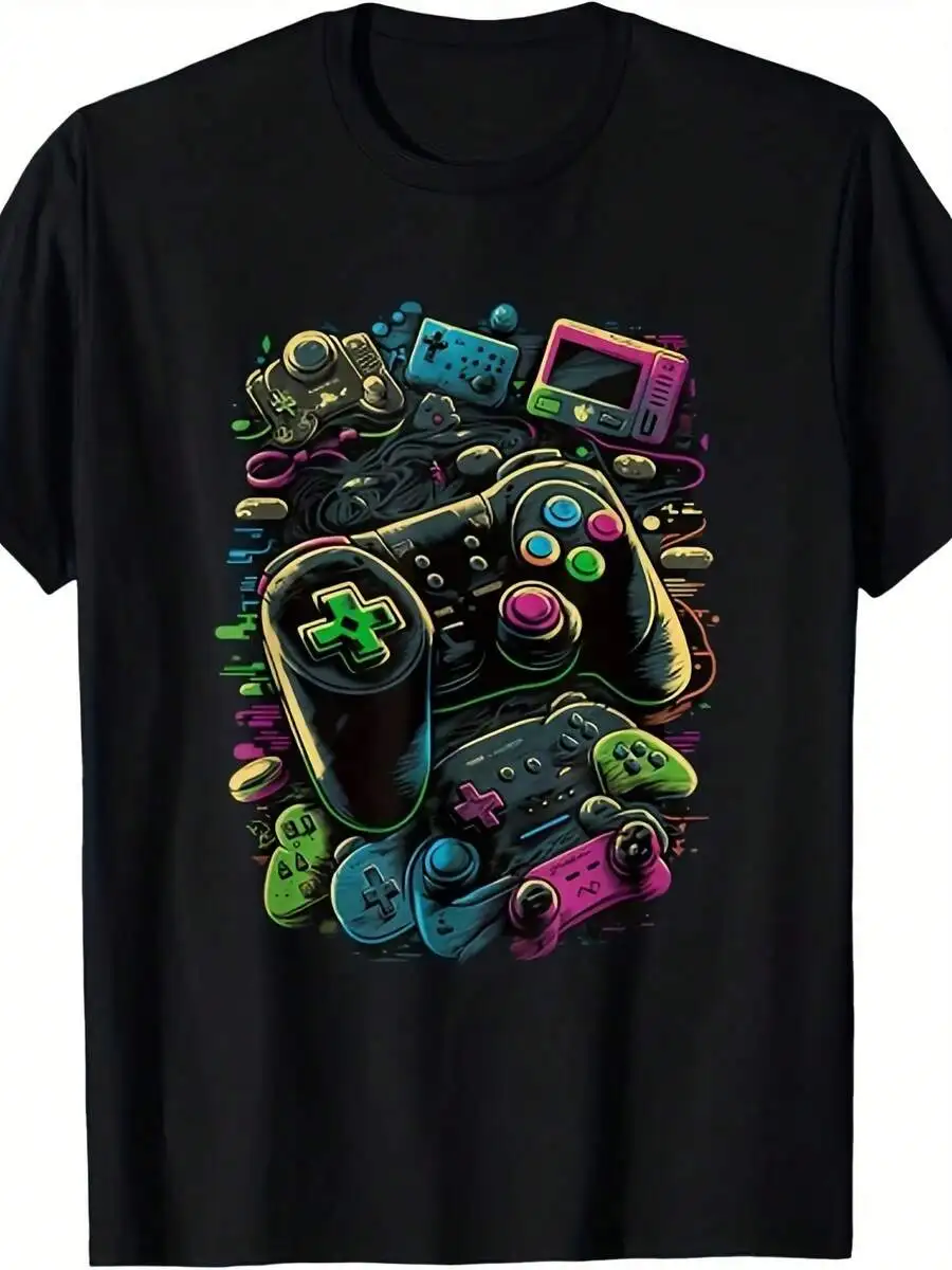 Retro Gaming Icons - T-shirt rétro pour homme et unisexe