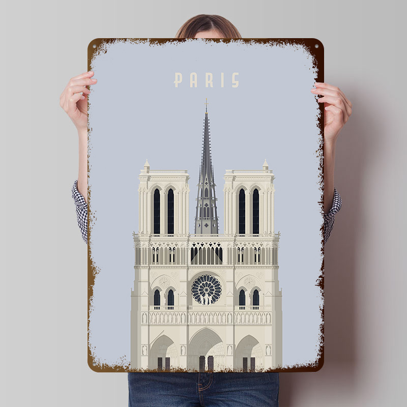 Retro Gaming Paris - Affiche de voyage de Paris en