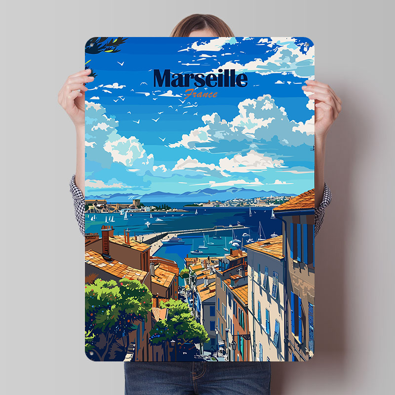 Retro Gaming France - Affiche murale en fer blanc personnalisée
