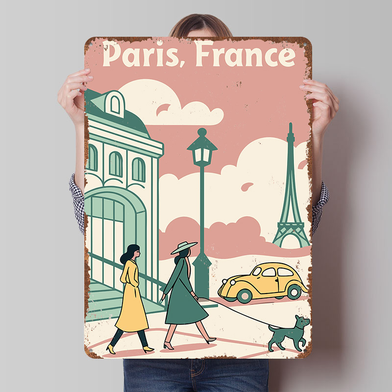 Retro Gaming Paris - Affiche imprimée sur le thème de