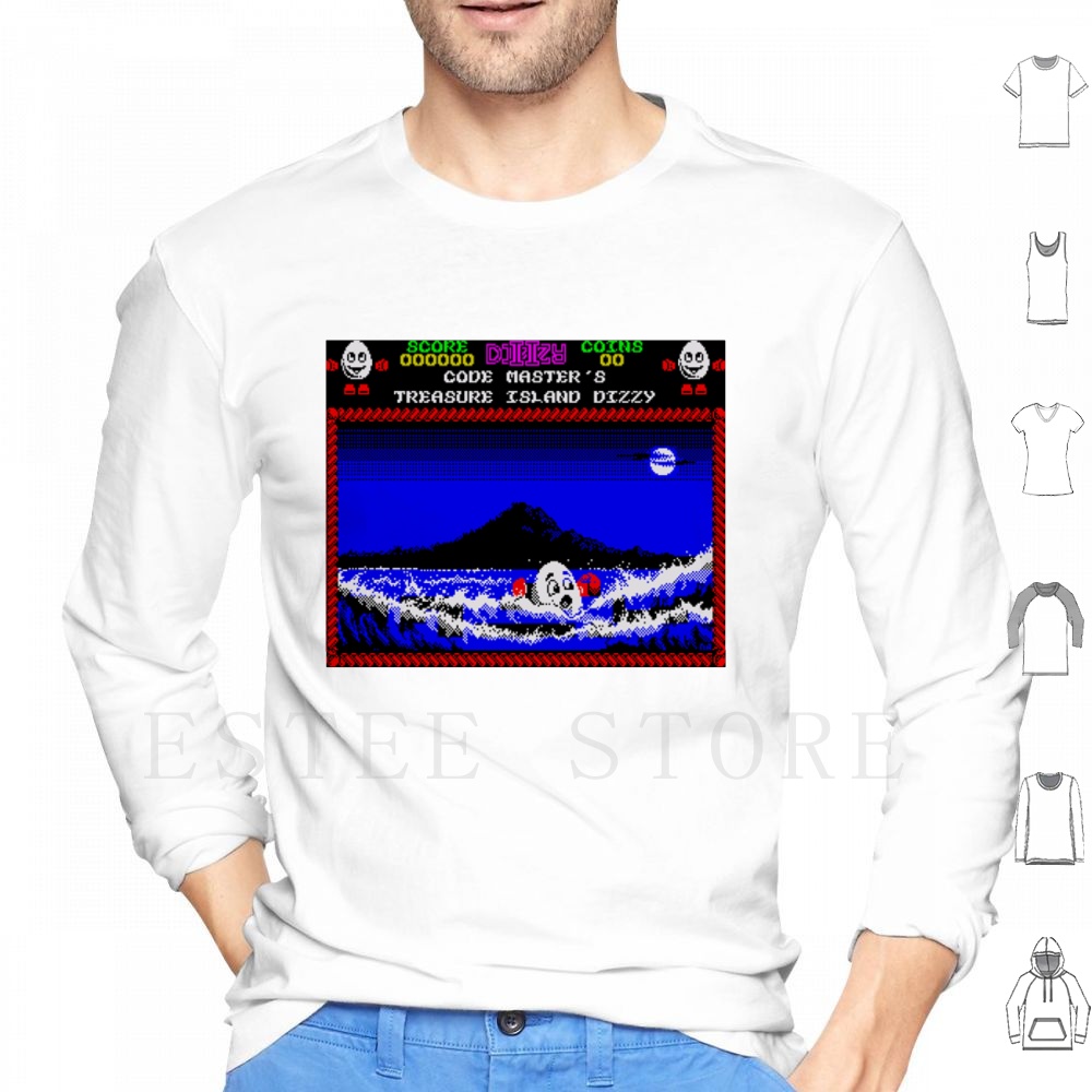 Retro Gaming Island - Treasure Island Dizzy Motif Hoodie à