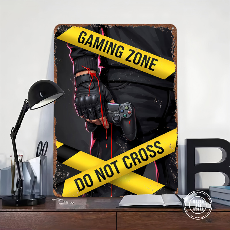 Affiche 'Gaming Zone Do Not Cr - Retro Gaming Zone avis et prix