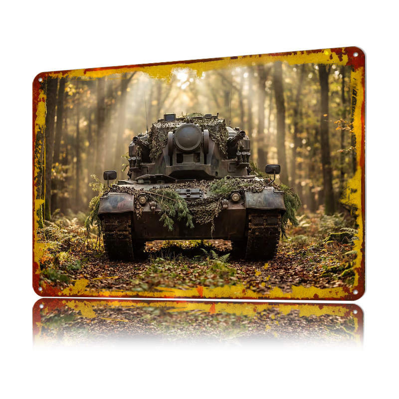 Affiche de char camouflage en  - Retro Gaming At Home avis et prix