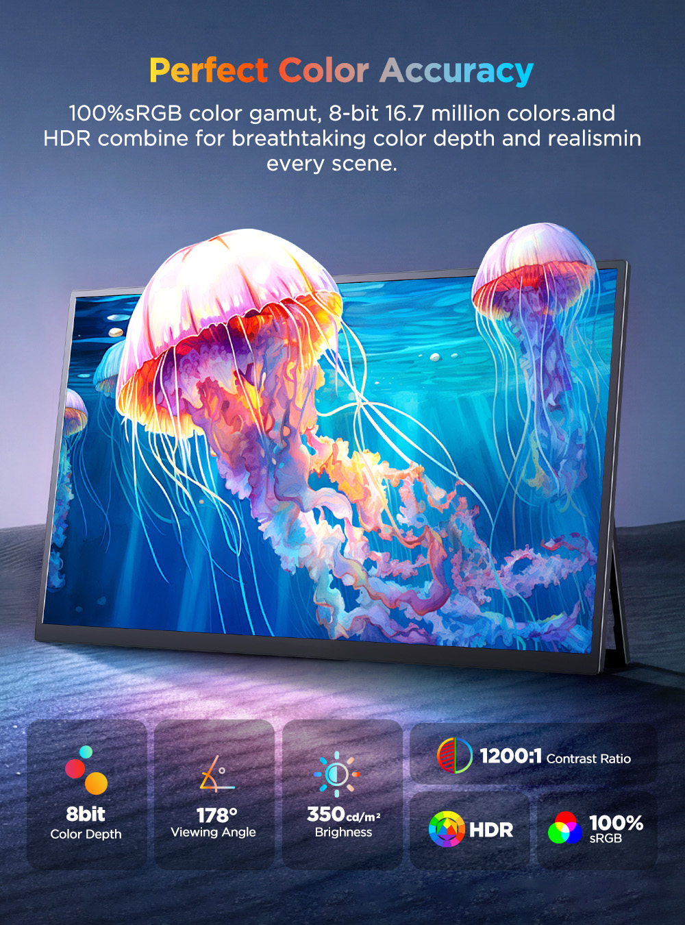 Moniteur portable tactile 4K U - Crt Monitor Stand avis et prix