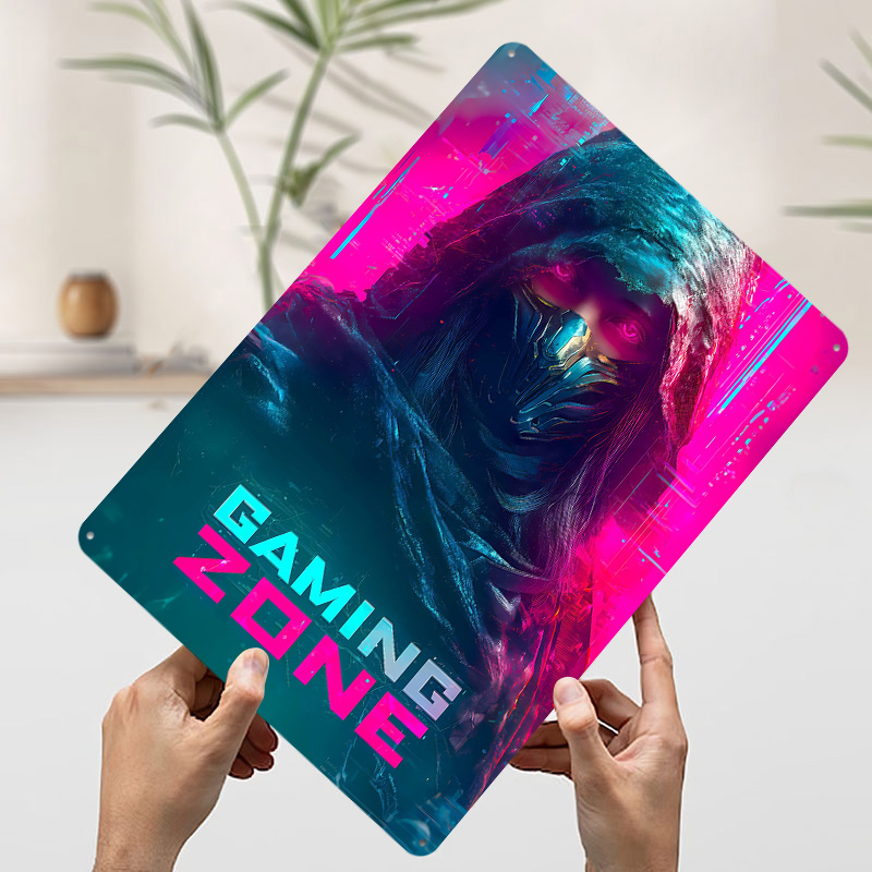 Affiche en tôle Gaming Zone Ni - Retro Gaming Zone avis et prix