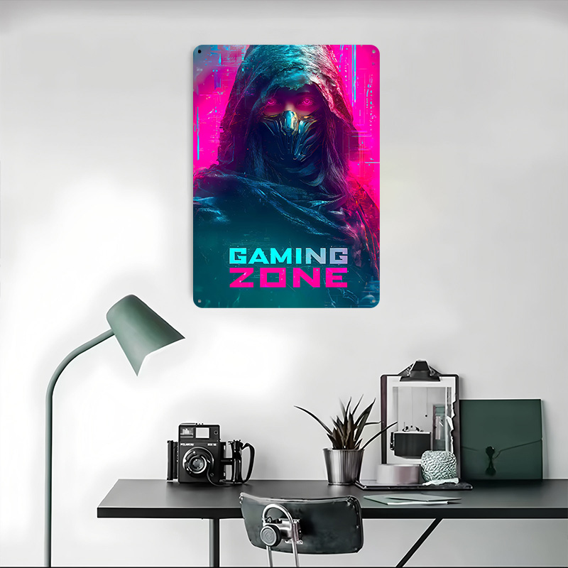Affiche en tôle Gaming Zone Ni - Retro Gaming Zone avis et prix