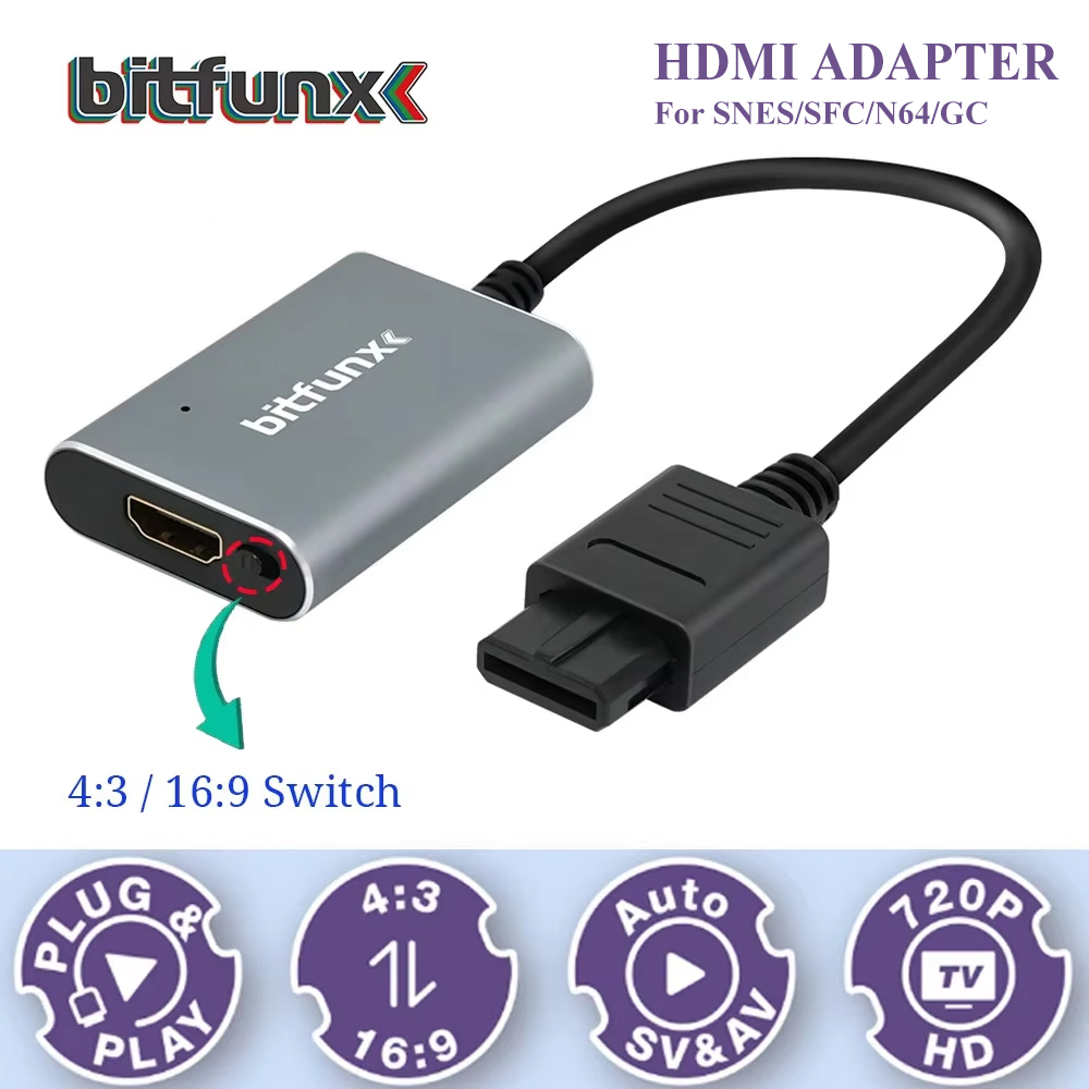Bitfunx – adaptateur vidéo 720 - Retro Gaming Handhelds avis et prix