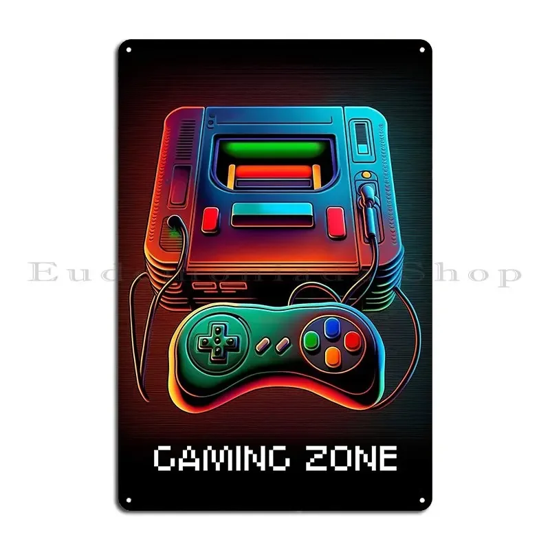 Plaque Métallique Décorative R - Retro Gaming Zone avis et prix