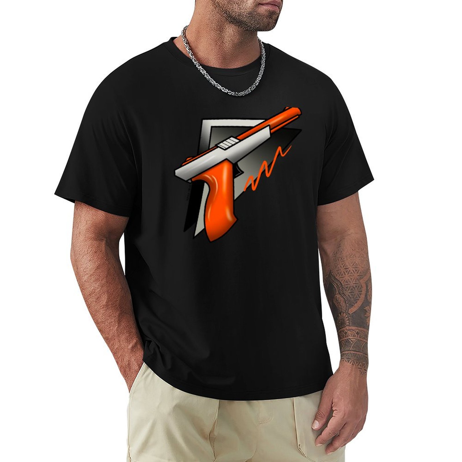 T-shirt à manches courtes avec - Retro Gaming Light Gun avis et prix