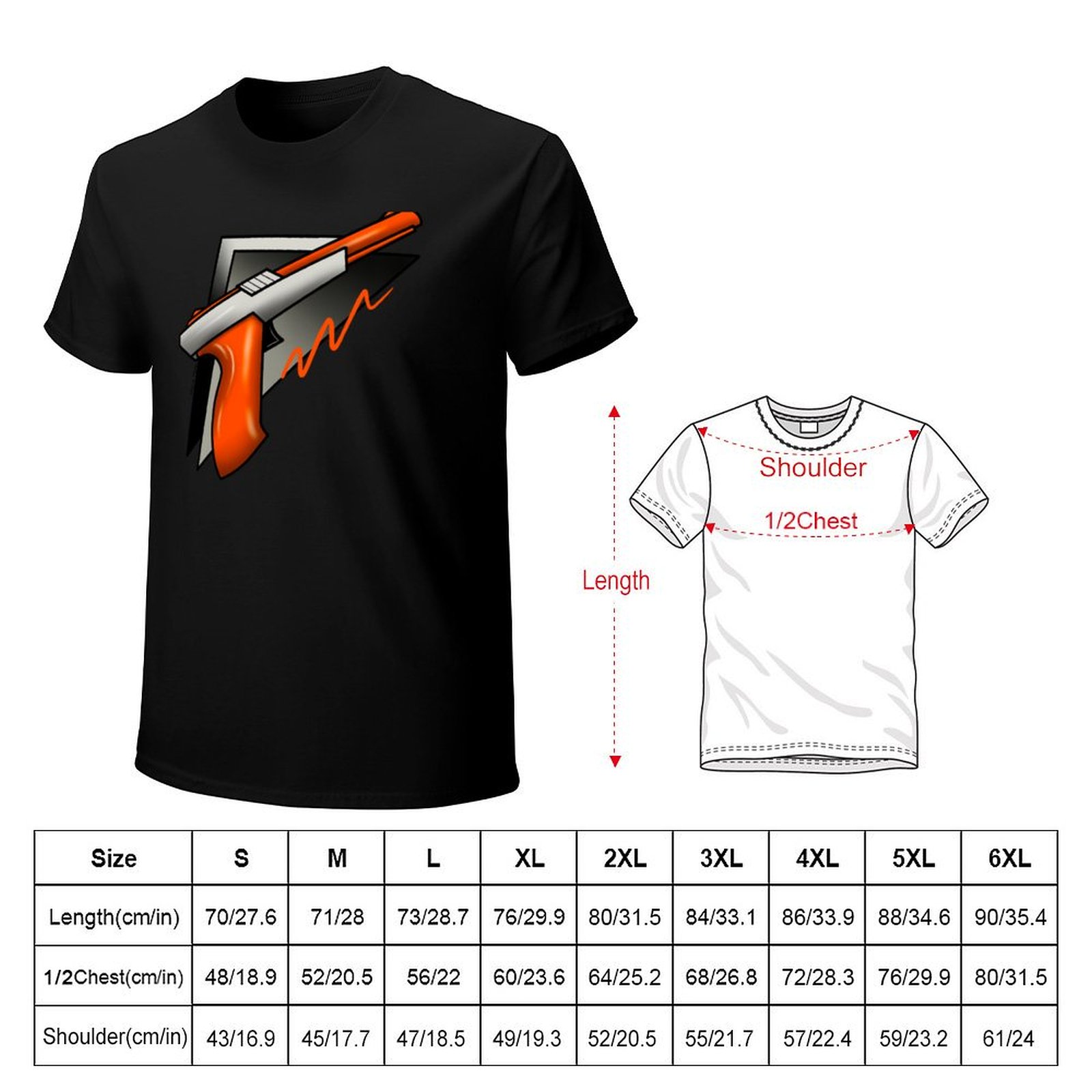 T-shirt à manches courtes avec - Retro Gaming Light Gun avis et prix