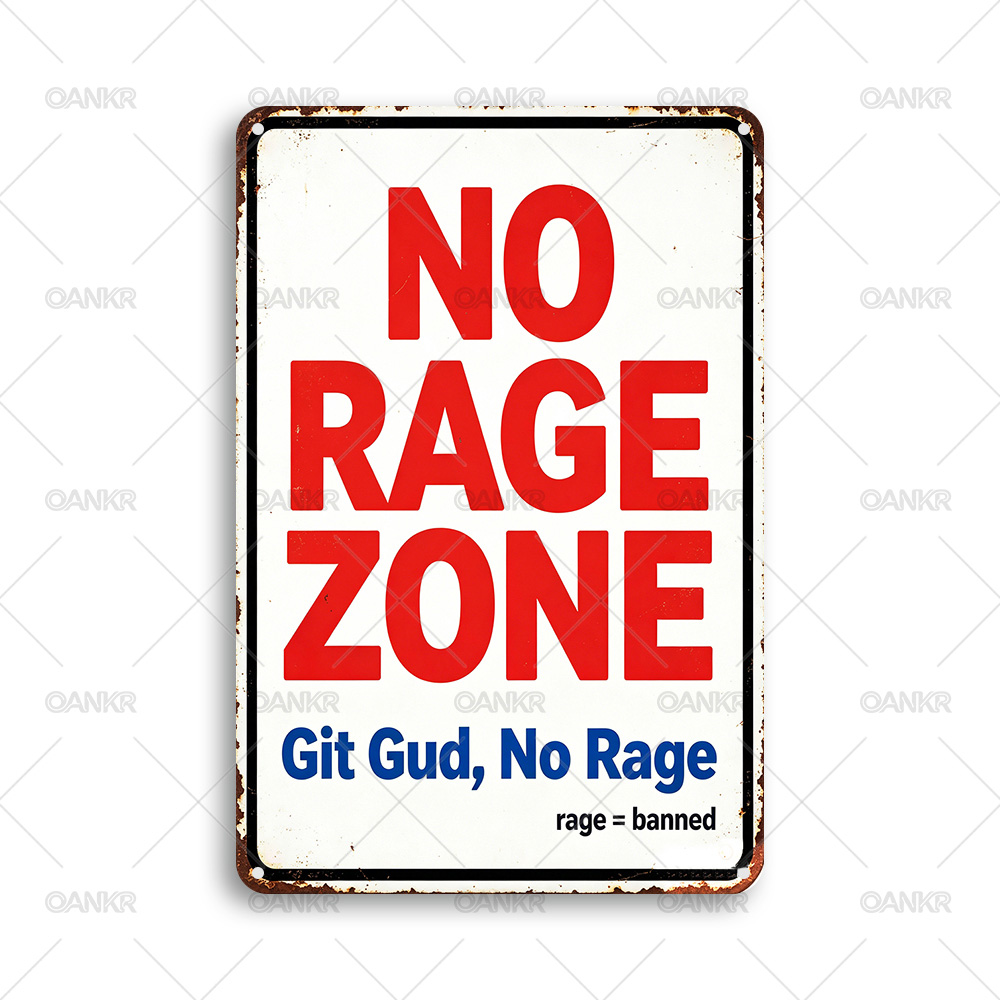 Plaque en métal rétro « No Rag - Retro Gaming Zone avis et prix
