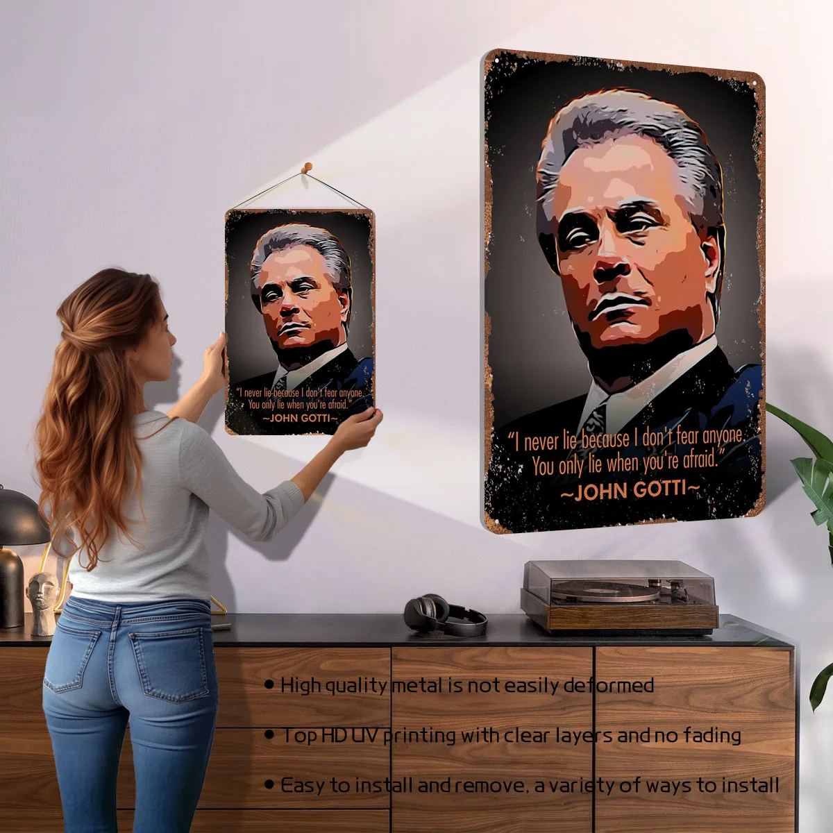 Affiche métallique avec citati - Retro Gaming At Home avis et prix