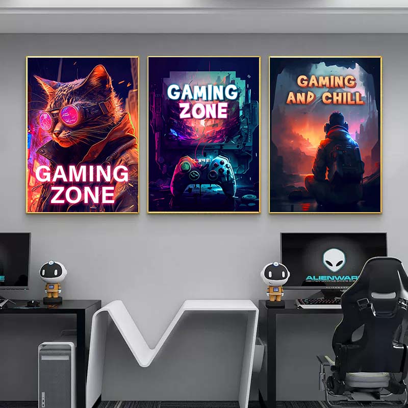 Affiche de zone de jeu rétro P - Retro Gaming Zone avis et prix