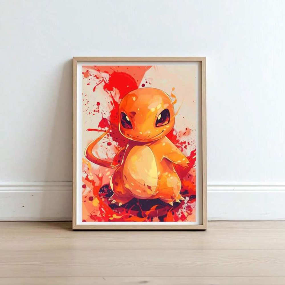 Anime Pokemon Pikachu Charmand - Retro Gaming Art avis et prix