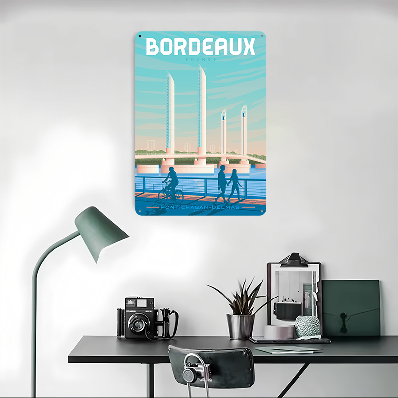 Affiche Métallique Bordeaux Fr - Retro Gaming France avis et prix