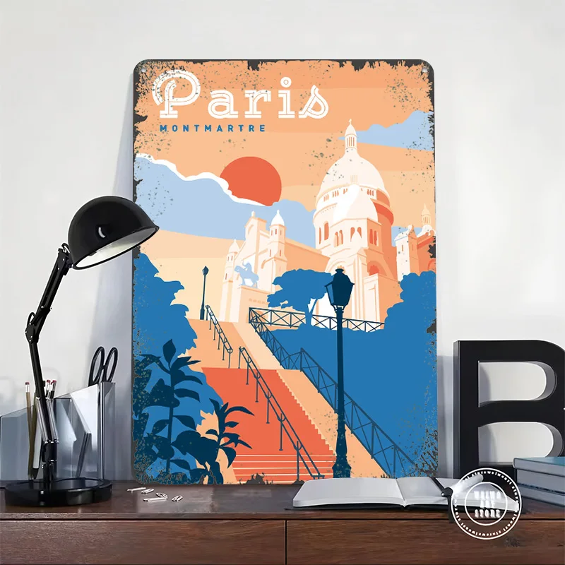 Affiche de voyage imprimée Par - Retro Gaming Paris avis et prix