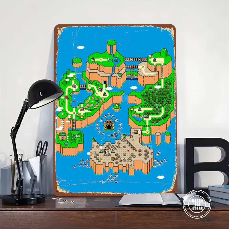 Affiche métallique personnalis - Retro Gaming Island avis et prix