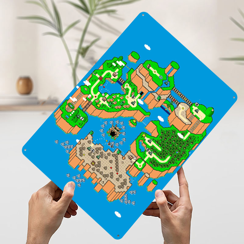 Affiche métallique personnalis - Retro Gaming Island avis et prix