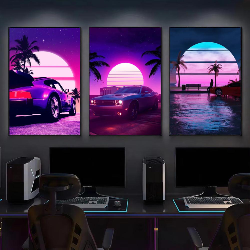 Affiche murale Cyberpunk rétro - Retro Gaming Art avis et prix