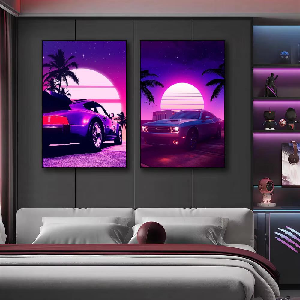 Affiche murale Cyberpunk rétro - Retro Gaming Art avis et prix