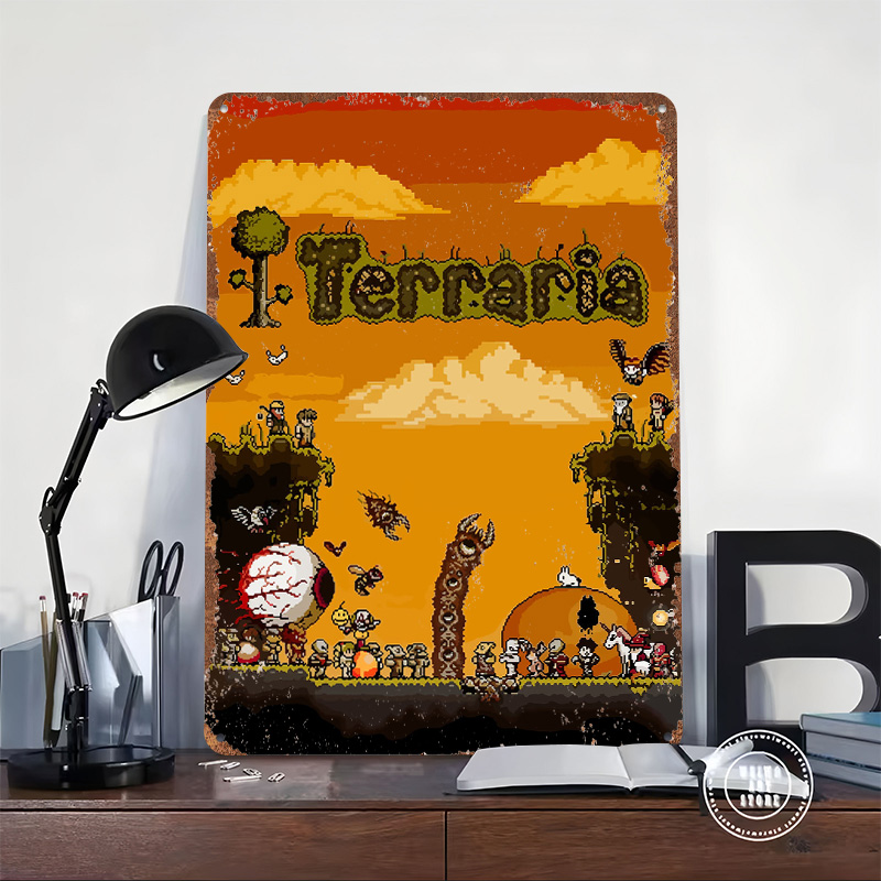 Affiche imprimée Terraria Pixe - Retro Gaming At Home avis et prix
