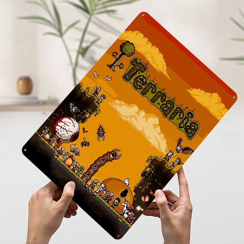 Affiche imprimée Terraria Pixe - Retro Gaming At Home avis et prix