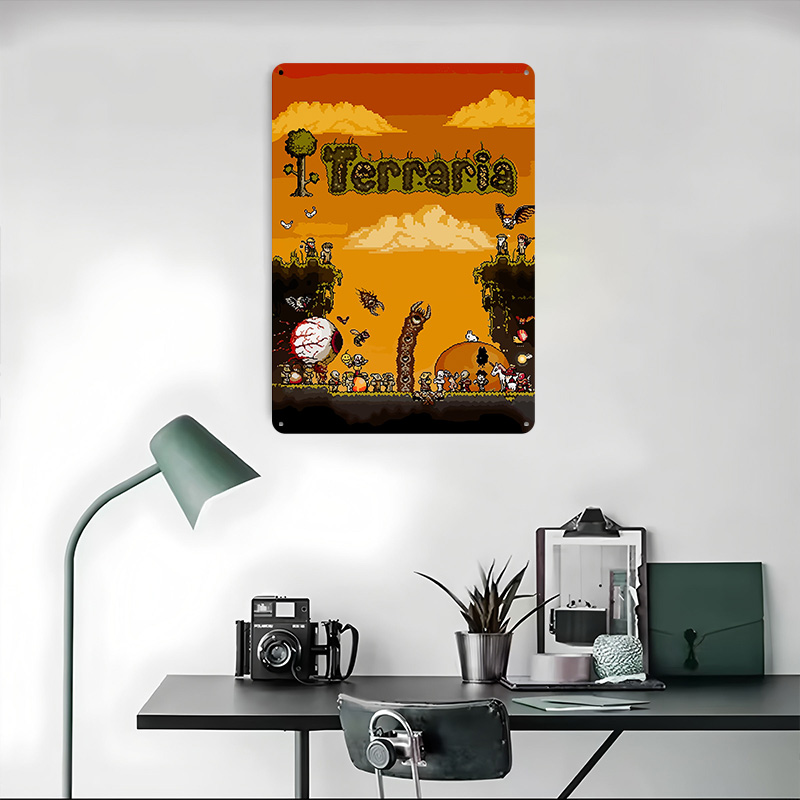 Affiche imprimée Terraria Pixe - Retro Gaming At Home avis et prix