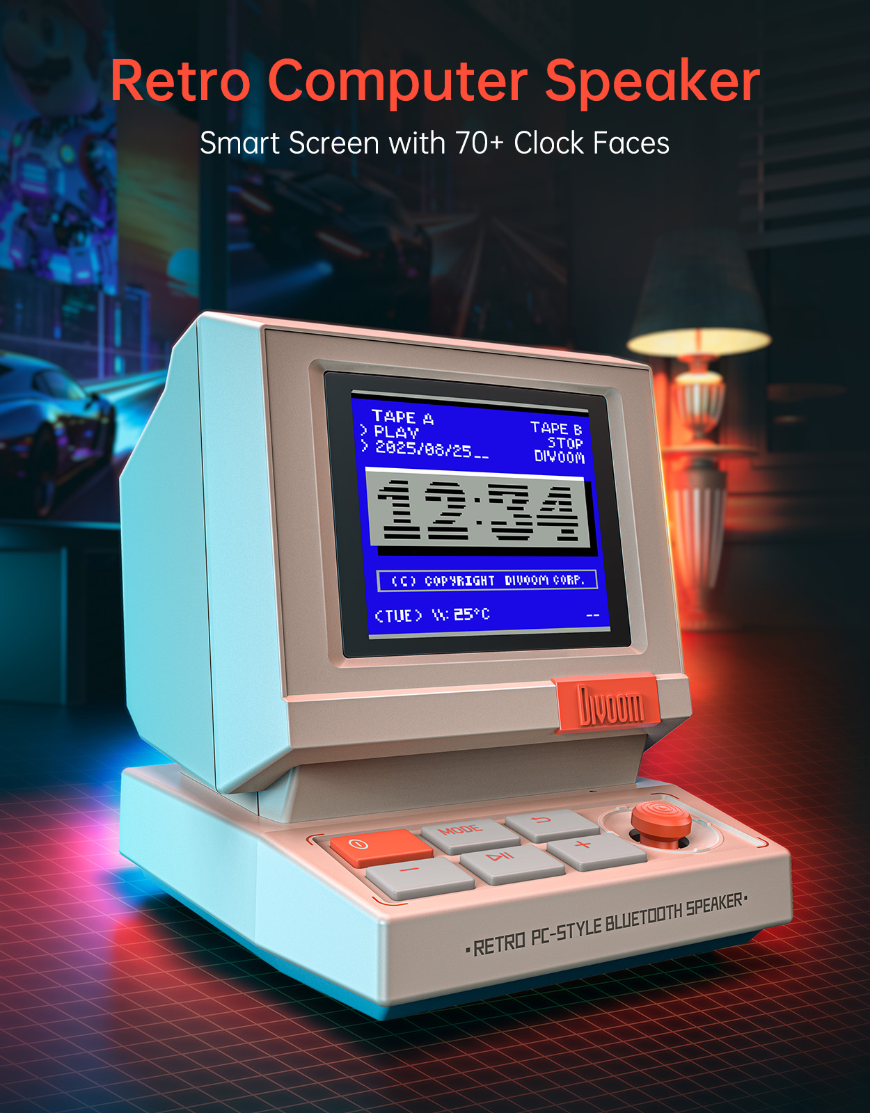 Divoom MiniToo rétro Bluetooth - Retro Gaming Cabinet avis et prix