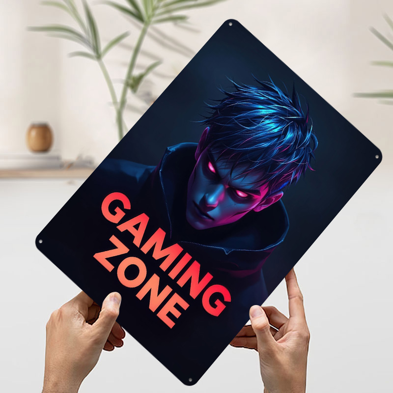 Plaque en métal personnalisée  - Retro Gaming Zone avis et prix