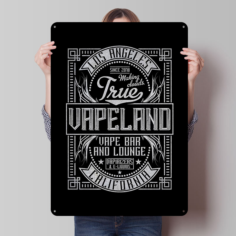 Affiches en fer blanc Vape Lan - Retro Gaming Island avis et prix