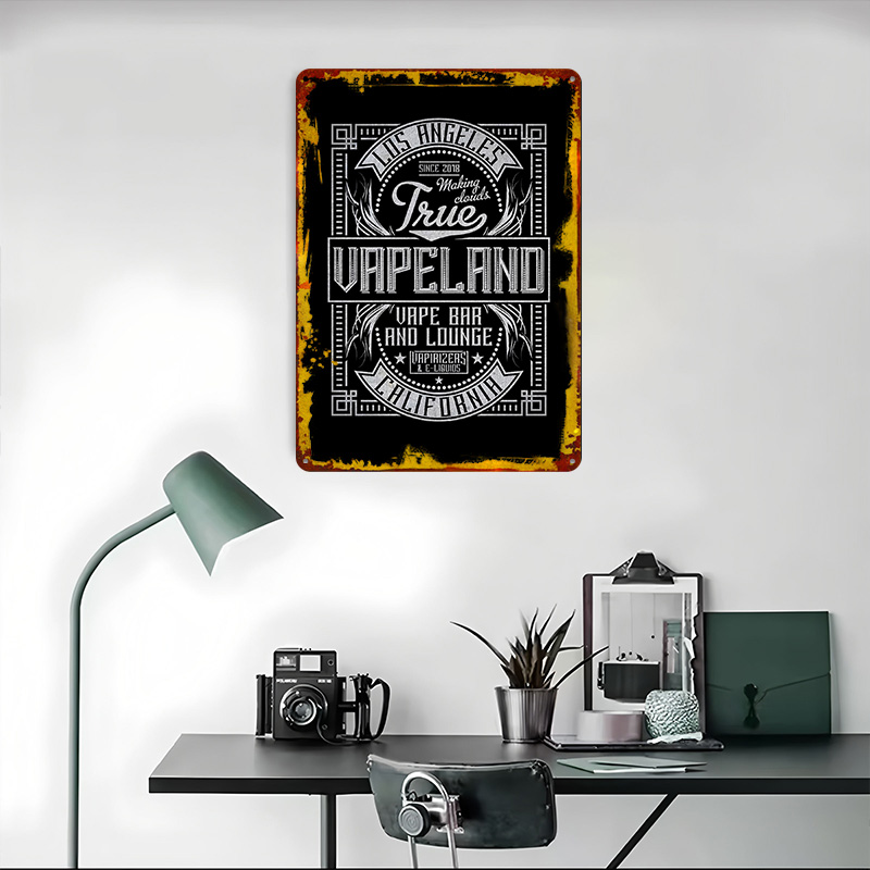 Affiches en fer blanc Vape Lan - Retro Gaming Island avis et prix