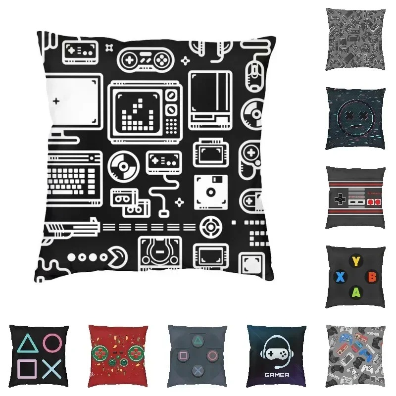 Housse de coussin à motif d'ic - Retro Gaming Icons avis et prix