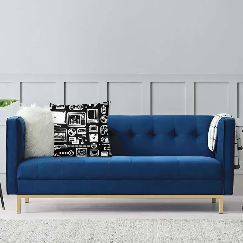 Housse de coussin à motif d'ic - Retro Gaming Icons avis et prix