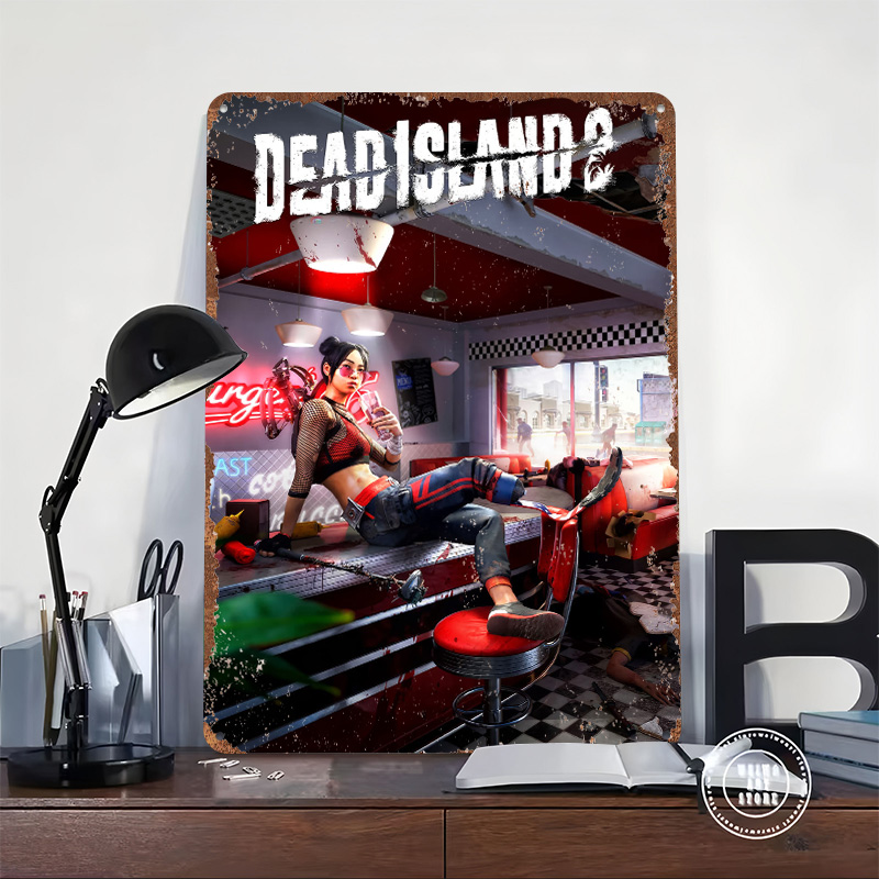 Affiche d'art de jeu Dead Isla - Retro Gaming Island avis et prix