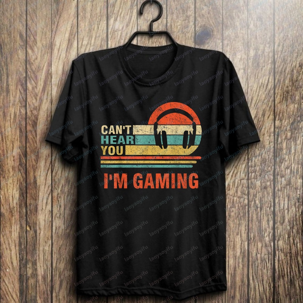 T-shirt drôle pour gamer : Cas - Retro Gaming Headset avis et prix