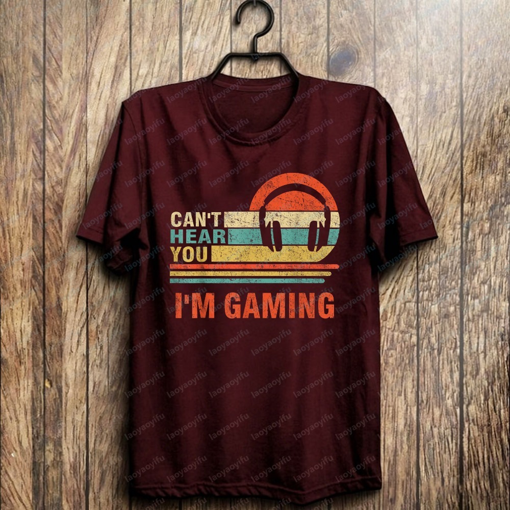 T-shirt drôle pour gamer : Cas - Retro Gaming Headset avis et prix
