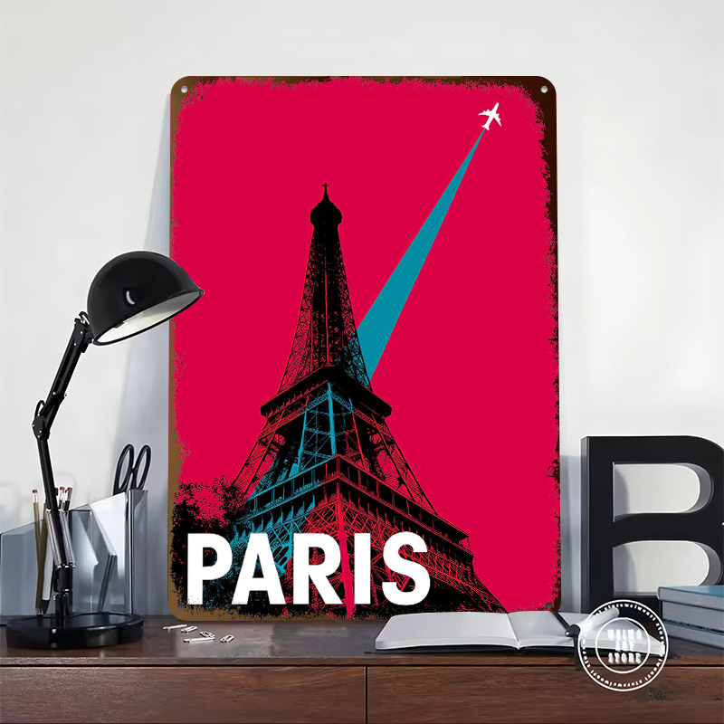 Affiche en métal de voyage de  - Retro Gaming Paris avis et prix